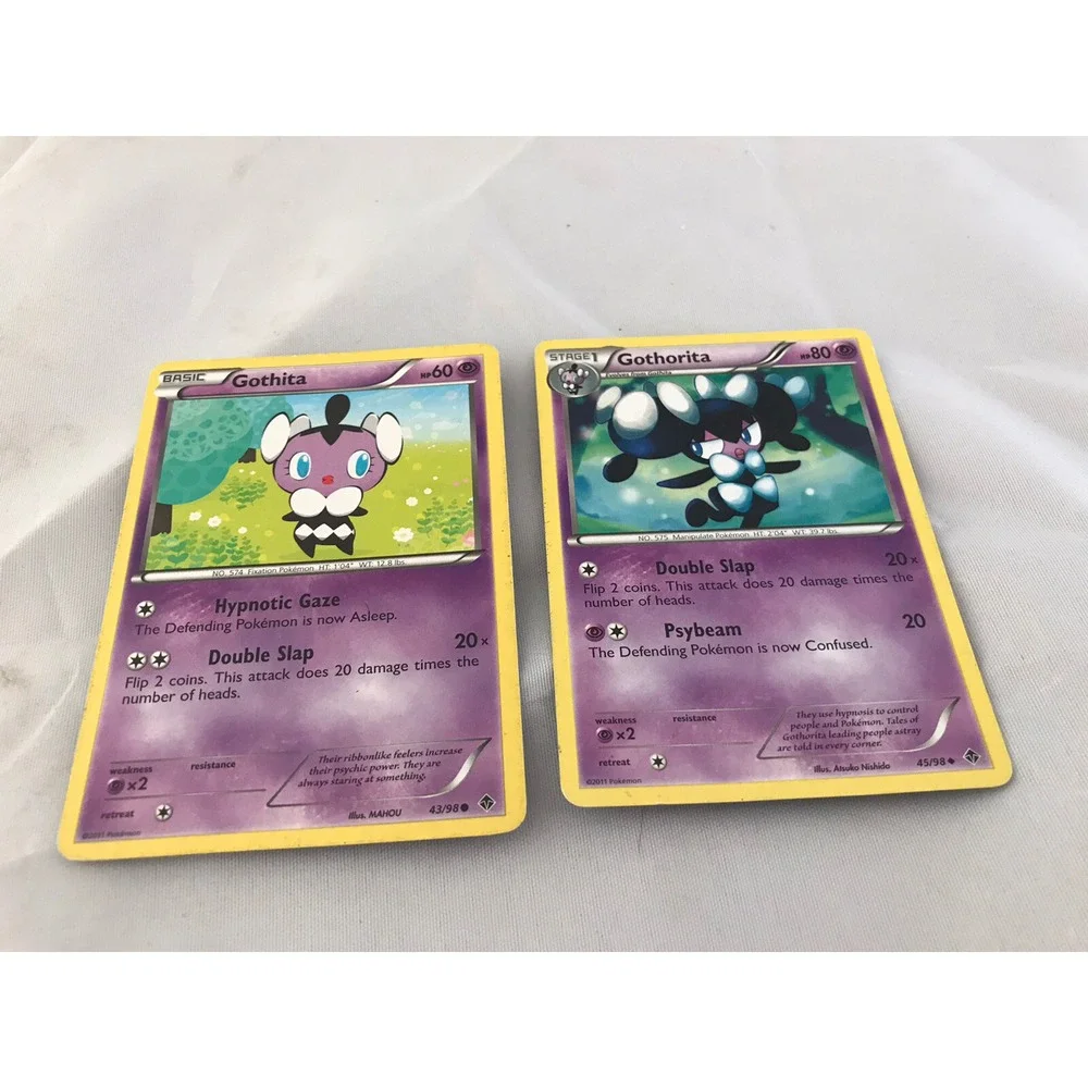 Pokemon Gothita Basic Hp60 And Gothorita Stage 1 Hp80 Cards Item Number Pe1020e